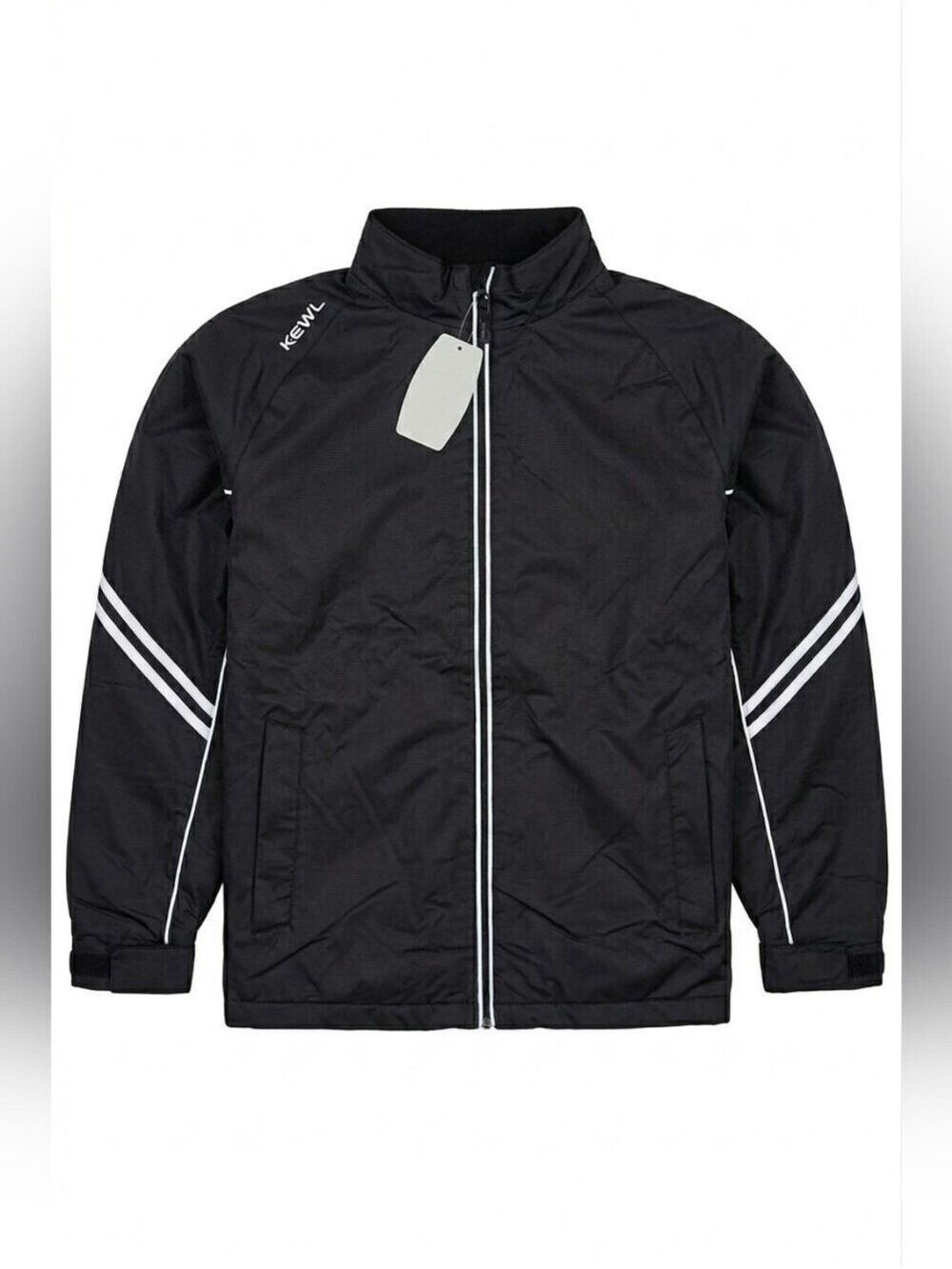 Kewl Team Black Eye Technical Insulated Wind Jacket w/ White Accents, NWT, M